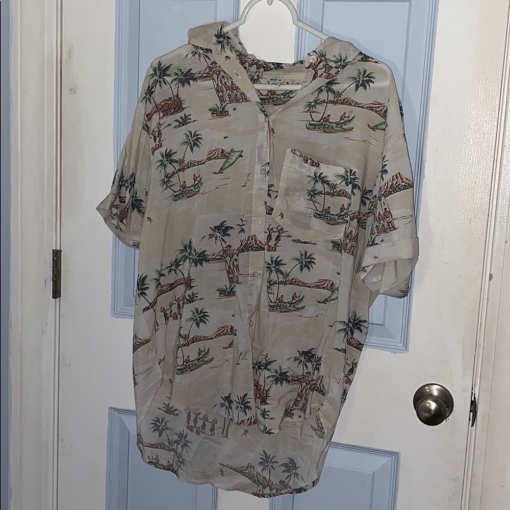 Button Down Pattern Shirt
